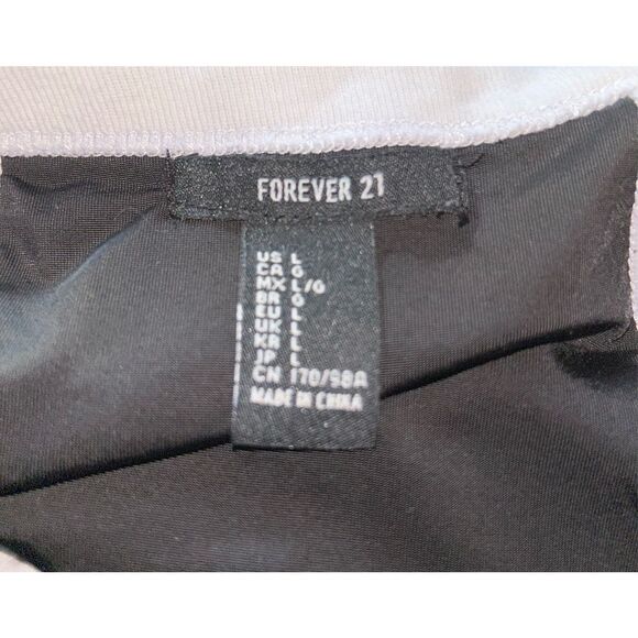 Forever 21 Sleeveless Halter Black Mesh Sheath Dress Size L - Picture 4 of 4